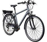 Zündapp E-Bike Trekkingrad »Z802 700c«, 28 Zoll, Herren (Herren, Grau/Grün)