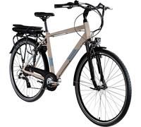 Zündapp Z807 E-Bike 28" Herren Trekking Bike Pedelec 21 Gang beige/grün 50cm
