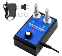 Zündkerzen Tester Auto, 110V/220V Zündkerzen Prüfgerät, Mit Doppeltes Loch Test Kfz-Zündkerzenprüfgerät, Einstellbare Drehzahl (0-6000 U/min), Inkl Adapter Für Zündkerzen Ideal Für 12V-Fahrzeuge
