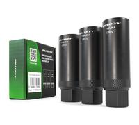 HASKYY Zündkerzenschlüssel Kerzenschlüssel Glühkerze Satz MAGNETISCH Zwölfkant 3/8" 14 16 18 mm 3 tlg. Steckschlüssel 12-Kant Werkzeug