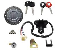 Zündschalter mit Schlüssel Motorrad Zündschloss Für Yamaha Für YZF R1 2002-2003 2007-2022 Für R6 2004 2006-2022 Für FJR1300 2001-2022 Für FZ6(Black2)