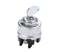 Zündschlüssel Startschalter, Asudaro 24V Universal Auto Zündschloss Motor Startschalter Zündschalter Zündschlüssel 6 Position EIN AUS Starten Schalter für Gabelstapler Auto Traktor Anhänger,Silber-