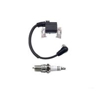 Zündspule 30500-Z6L-043 kompatibel mit GX690 GX630 Motoren, zuverlässige Funkenlieferung für Rasenmäher, inklusive Zündstopfen (2 oder 4 Pack)(A)
