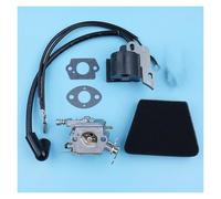 Zündspule mit Vergaser-Zündspulensatz Für Partner 350 351 370 371 420 Für Walbro 33-29 Carb-Kettensägen-Ersatzteil Zündspulen