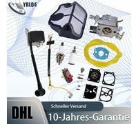 Zündspule Vergaser Zündkerze Luftfilter Set für Husqvarna 136 137 142 530071987