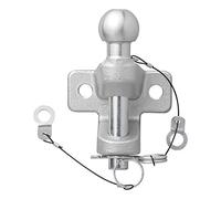 Zugmaul Anhängerkupplung Kugelkopf Maulkupplung Traktor Kombikupplung Trecker silberfarben Doppelversion D20.2 / S350