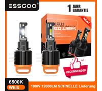 Zulassung 2X H15 LED Scheinwerfer 1:1 Halogen Plug-and-Play 100W 12000LM Lampen