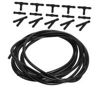 ZUNOXAZ Scheibenwischerschlauchdüse mit 5 Meter Schlauch und 15 Schlauchverbindern 16 Stück Reparaturset aus Flexiblem Kunststoff für Auto Scheibenwaschanlage