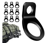 Zurrgurtringe - Zurranker | Zurrringe, 10 Stück schwarzes Edelstahl-Hakenzubehör (1 Packung) Fahrzeugsicherungsverbinder | -Motorradanhänger, Pickup-Truck, Wohnmobil, Wohnmobil