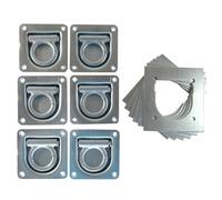 Zurröse Zurrmulden - 12-tlg. Set inklusive Gegenplatte - Anhänger