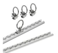 Zurrschienen Set 2x60cm 6-teilig Öse Befestigung inkl. 4x Fitting Zurrschiene