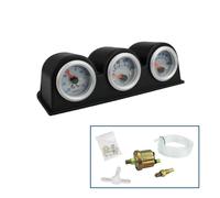Zusatz Instrument 52MM LED Ladedruck Öldruck Wassertemperatur Anzeige EU