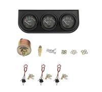 Zusatzinstrumente 12V Auto Meter Auto Gauge 3-in-1 Öltemperaturmesser Öldruckanzeige Voltmeter 52mm 40-120 ℃ Oil Temperaturanzeige