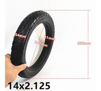 Zuverlässiger und stabiler 14x2 125 Anti Flat Vollgummireifen für Elektromobil