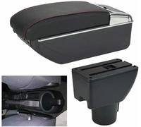 ZVFZGFGR Doppellagige Mittelarmlehnenbox für Hyundai Getz Fahrzeugspezifische Nachrüst-Mittelarmlehnen-Ablagefächer