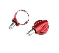 ZWBHNB Drehbarer Motorrad-Rückspiegel Für CFMOTO 250SR 300SR 450SR, Einstellbarer Toter-Winkel-Weitwinkel-Konvexspiegel Konvexspiegel(ROT)