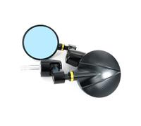 ZWBHNB Motorrad CNC Aluminium Rückansicht Seitenspiegel Für Yamaha MT-03 2006-2016 2017-2021Lenker Bar End Spiegel Drehbarer Spiegel Konvexspiegel(Gold)