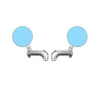 ZWBHNB Motorrad-Rückspiegel Aus Aluminiumlegierung Mit 8 X 10 Mm Schrauben, Seitenrückspiegel Für Benelli TNT150 BN150S BJ600GS BJ250 BJ300GS Konvexspiegel(Silber)