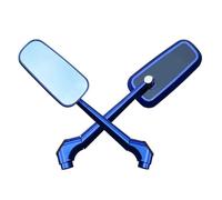 ZWBHNB Motorrad-Rückspiegel Für Benelli TRK 502X TNT 125 BN 125 Leoncino 500 752S 502, 360 ° Drehbarer Rückspiegel Konvexspiegel(BLAU)