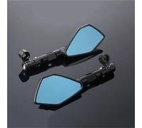 ZWBHNB Motorrad-Rückspiegel Links Und Rechts Für Suzuki GSR 600 GSR750 SV650 SV400 V-Strom 650 V-Strom 1050 Bandit 650 1250s Konvexspiegel(Schwarz)