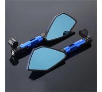 ZWBHNB Motorrad-Rückspiegel Mit 8/10-mm-Schrauben Für Yamaha MT07 MT09 MT10 FZ1 FZ6 FZ09 FZ8 XSR700 XSR900 XSR 400 Tracer 900 Konvexspiegel(BLAU)