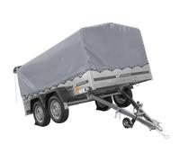 Zweiachsanhänger 264x150 UNITRAILER GARDEN 265/2 KIPP mit H-800 Rahmen und grauer Plane