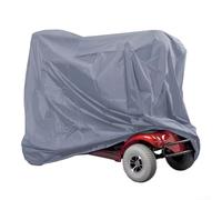 ZWEquipint Abdeckung für Elektromobil, mit Aufbewahrungstasche, 210D-Oxford-Gewebe, wasserdicht, Schutz vor Regen, Schnee, UV, Staub, für 3 4-Rad-Roller (grau, 142 x 66 x 91 cm)