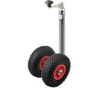 Doppelstützrad auf Kunststofffelgen mit Luftreifen, 48mm