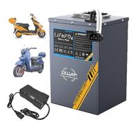 ZXLLAFT LiFePO4-Akku 48 V 20 Ah 15 Ah 30 Ah Lithium-Akku 72 V Elektromotorrad-Akkus 60 V Ersatzakkus für Elektromobilitätsgeräte mit Ladegerät,60v20ah