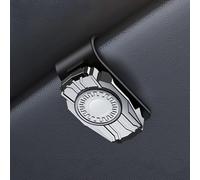 ZXLZHGS Brillenhalter Auto Sonnenblende, Kompatibel mit Renault Fluence Latitude Megane Laguna, Einhand Sonnenbrillenhalter Auto Gadgets Zubehör Innenraum,Silver