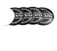 ZYHHDP 4 X Reifen & Felgen Radnabenkappen Emblem-Aufkleber Aufkleber, füR Volvo S40 S60L S80L XC60 XC90 60mm Staubdichtes Styling-ZubehöR