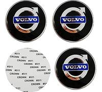 ZYHHDP 4 X Reifen & Felgen Radnabenkappen Emblem-Aufkleber Aufkleber, füR Volvo S60 S80 S90 XC40 XC60 XC70 V40 V50 V60 V90 C30 C40 65mm Staubdichtes Styling-ZubehöR