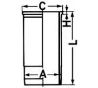 Zylinderbuchse endbearbeitet 88316110 KOLBENSCHMIDT für FENDT LIGIER PIAGGIO