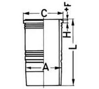 Kolbenschmidt Zylinderbuchse 89186120 endbearbeitet für MAN VAN HOOL VW AUDI