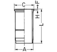 KOLBENSCHMIDT Zylinderlaufbuchse VOLVO 9,6 479600 479604 TD100B TD100BG TD100CHC