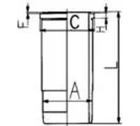 Kolbenschmidt Zylinderlaufbuchse 89564110 endbearbeitet für Volvo, Opel