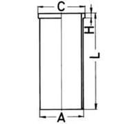 Zylinderbuchse Semi 88588190 KOLBENSCHMIDT für MERCEDES-BENZ FIAT CITROËN VOLVO
