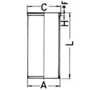 Zylinderlaufbuchse KOLBENSCHMIDT 89734190