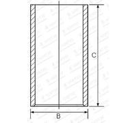 GOETZE ENGINE 14-011001-00 Zylinderlaufbuchse