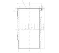 Mahle Original Zylinderlaufbuchse 001 LW 00143 001 für Kurbelgehäuse