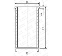 Zylinderlaufbuchse GOETZE 14-021051-00