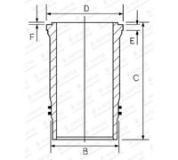 GOETZE ENGINE 14-450380-00 Zylinderlaufbuchse