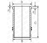 Zylinderlaufbuchse GOETZE 15-570030-00