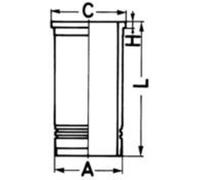 Zylinderbuchse endbearbeitet 88318110 KOLBENSCHMIDT für FENDT VOLVO VW