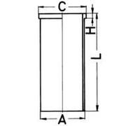 Zylinderbuchse Semi 89404190 KOLBENSCHMIDT für SEAT VW HONDA FIAT
