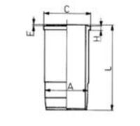 KOLBENSCHMIDT Zylinderlaufbuchse KAMAZ 15,9 mm 04221553/04226518/04227079/BF6M1015