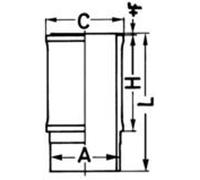 Zylinderlaufbuchse KOLBENSCHMIDT 89735110