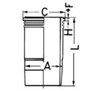 Zylinderbuchse endbearbeitet 89858110 KOLBENSCHMIDT für FENDT DEUTZ-FAHR