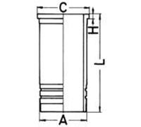 Zylinderbuchse endbearbeitet 89940110 KOLBENSCHMIDT