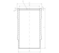Zylinderlaufbuchse MAHLE 001 LW 00143 000 Kurbelgehäuse